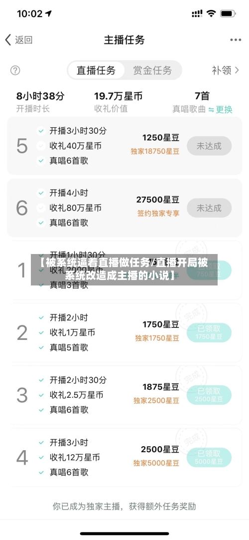 【被系统逼着直播做任务/直播开局被系统改造成主播的小说】-第1张图片