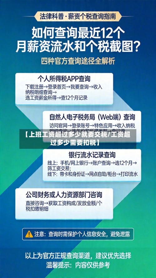 【上班工资超过多少就要交税/工资超过多少需要扣税】-第1张图片