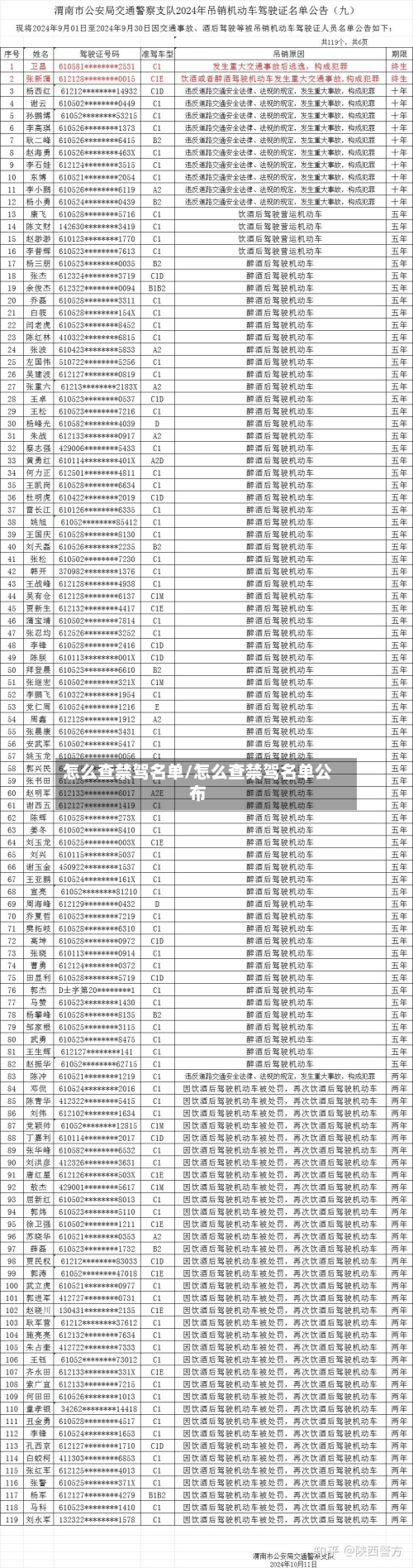 怎么查禁驾名单/怎么查禁驾名单公布-第1张图片