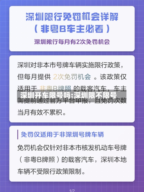 深圳开车限号吗:深圳限不限号-第1张图片