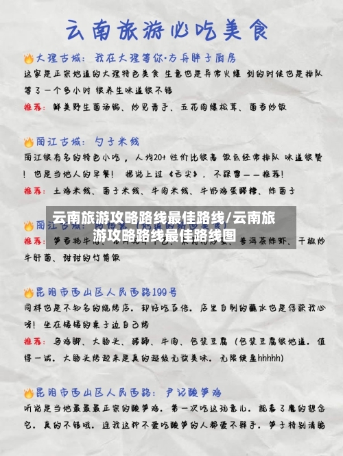 云南旅游攻略路线最佳路线/云南旅游攻略路线最佳路线图-第1张图片