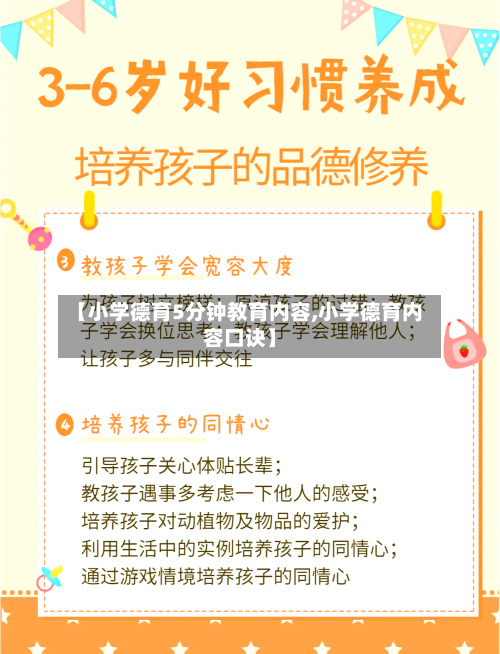 【小学德育5分钟教育内容,小学德育内容口诀】-第1张图片