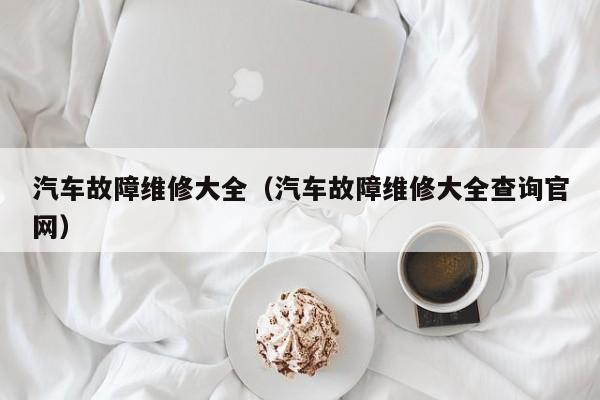 汽车故障维修大全(汽车故障维修大全查询官网)